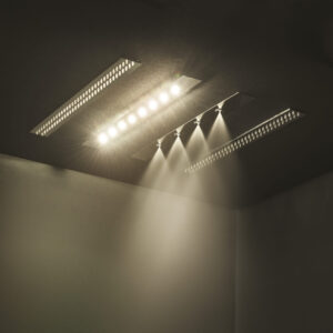 Chromotherapy LED light shower head set