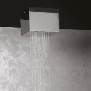 Cube ceiling mounted shower head