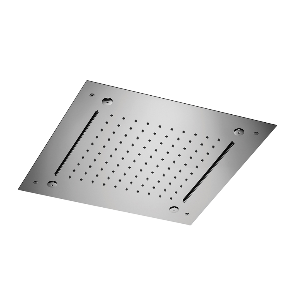 17″ rain head, waterfall & mist