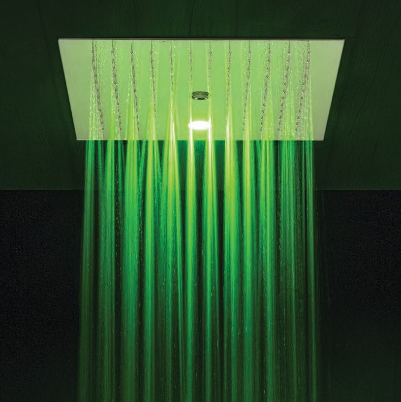 Chromotherapy LED light shower head