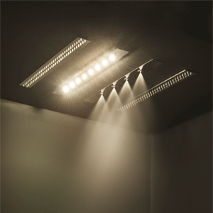 Chromotherapy LED light shower heads